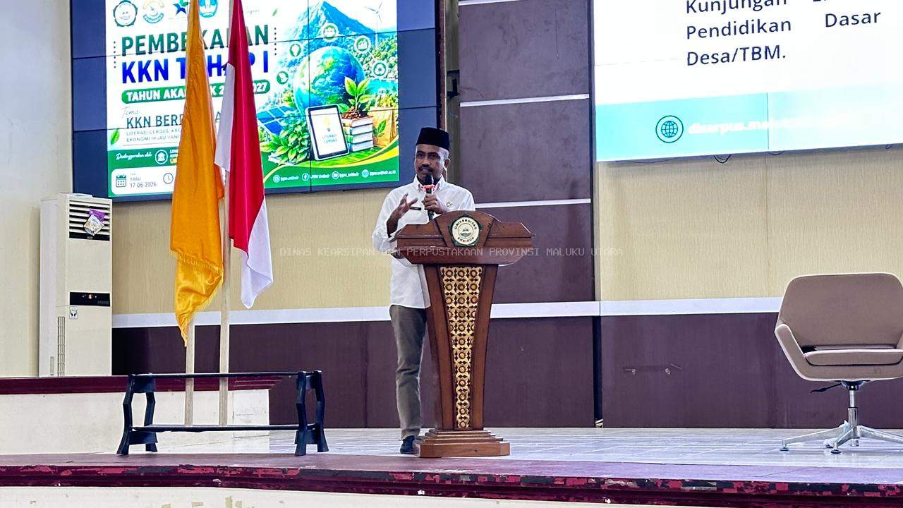 Universitas Khairun Ternate menggelar kegiatan Pembekalan Kuliah Kerja Nyata (KKN) Tematik Literasi